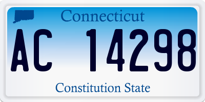 CT license plate AC14298