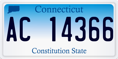 CT license plate AC14366