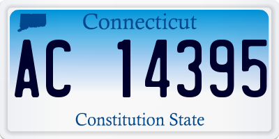 CT license plate AC14395