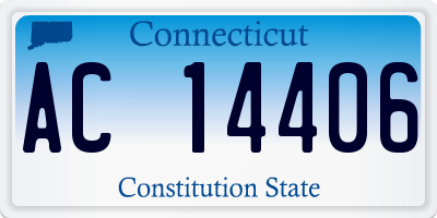 CT license plate AC14406
