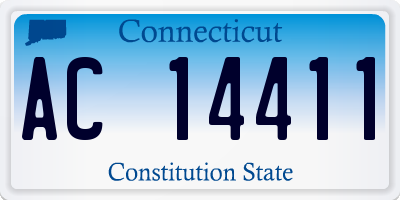 CT license plate AC14411