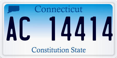 CT license plate AC14414