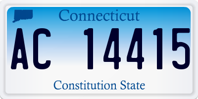 CT license plate AC14415