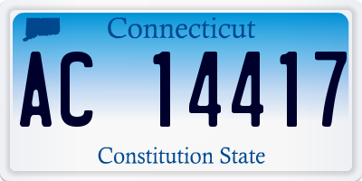 CT license plate AC14417