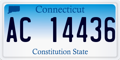 CT license plate AC14436