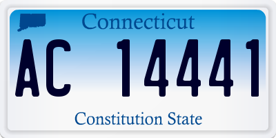 CT license plate AC14441