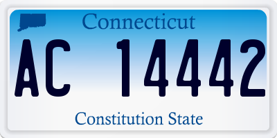 CT license plate AC14442