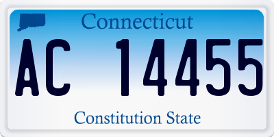 CT license plate AC14455