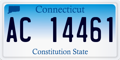 CT license plate AC14461