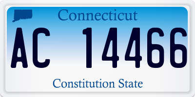 CT license plate AC14466