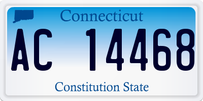 CT license plate AC14468