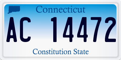 CT license plate AC14472