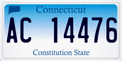 CT license plate AC14476