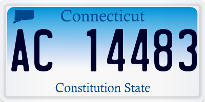 CT license plate AC14483