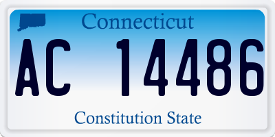CT license plate AC14486