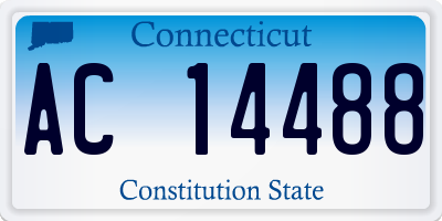 CT license plate AC14488