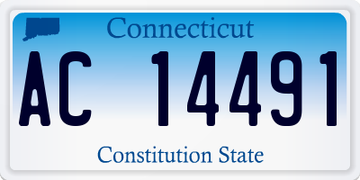 CT license plate AC14491