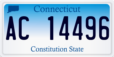 CT license plate AC14496