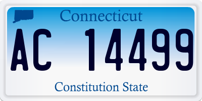 CT license plate AC14499
