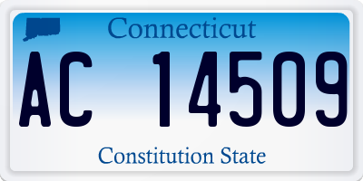 CT license plate AC14509