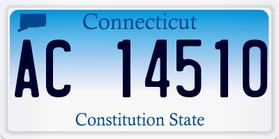 CT license plate AC14510