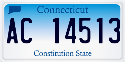 CT license plate AC14513