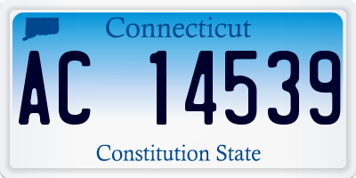 CT license plate AC14539