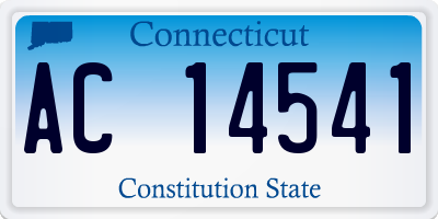 CT license plate AC14541