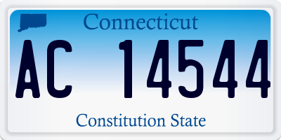 CT license plate AC14544