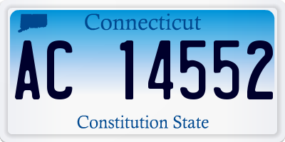 CT license plate AC14552