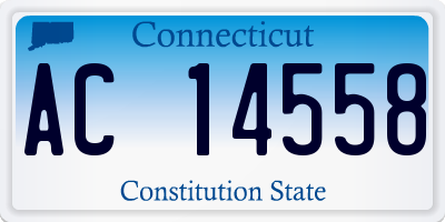 CT license plate AC14558
