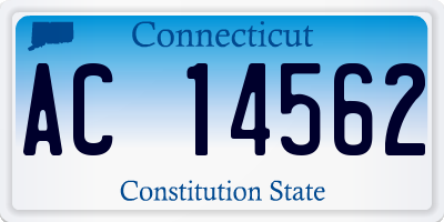 CT license plate AC14562