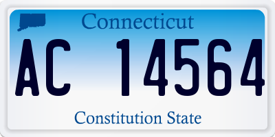 CT license plate AC14564