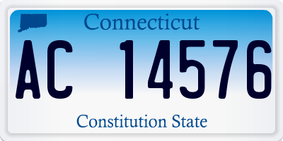 CT license plate AC14576