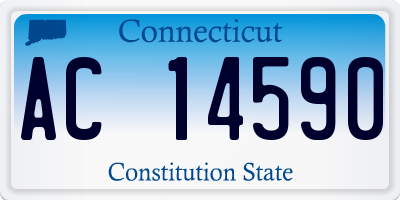 CT license plate AC14590