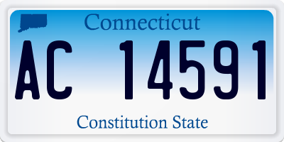 CT license plate AC14591