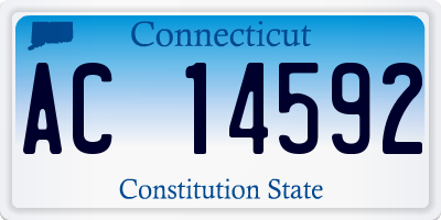 CT license plate AC14592