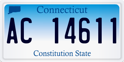 CT license plate AC14611