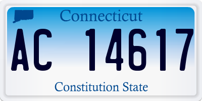 CT license plate AC14617