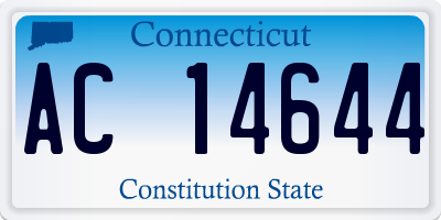 CT license plate AC14644