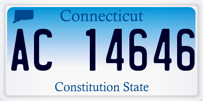 CT license plate AC14646