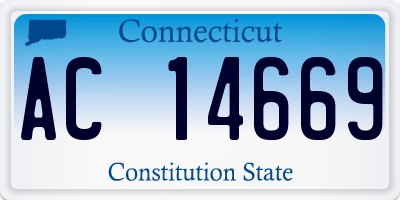 CT license plate AC14669