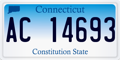 CT license plate AC14693