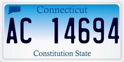 CT license plate AC14694