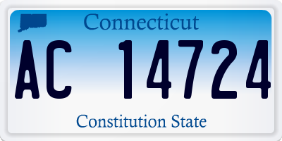 CT license plate AC14724