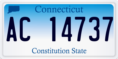 CT license plate AC14737