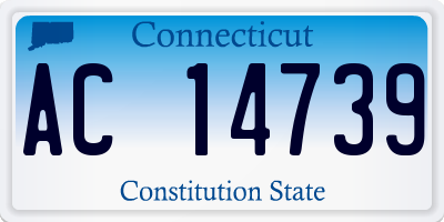 CT license plate AC14739