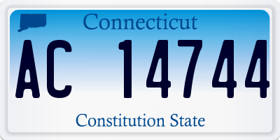 CT license plate AC14744
