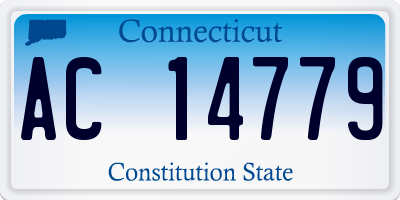 CT license plate AC14779