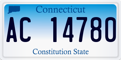 CT license plate AC14780